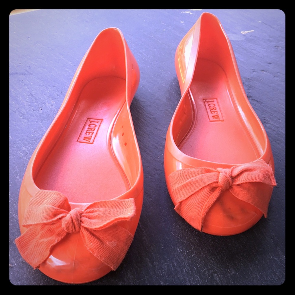 J Crew orange flats